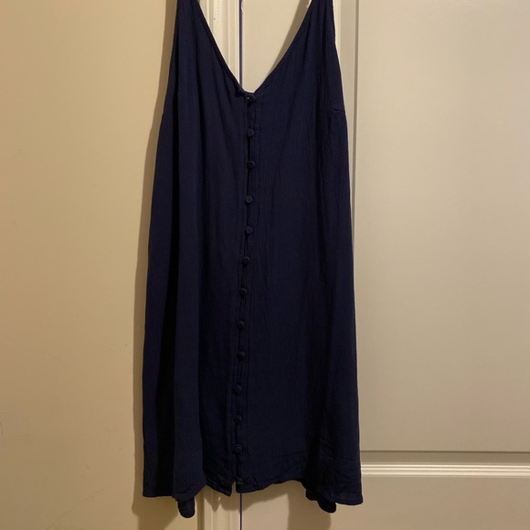 Blue sundress with adjustable straps - Picture 1 of 4